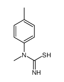 n-甲基-n-(4-甲基苯基)-硫脲结构式