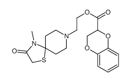 2-(4-methyl-3-oxo-1-thia-4,8-diazaspiro[4.5]decan-8-yl)ethyl 2,3-dihydro-1,4-benzodioxine-3-carboxylate Structure