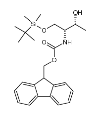 (2R,3R)-2-(9H-fluoren-9-ylmethoxycarbonylamino)-1-O-(tert-butyldimethylsilyl)butane-1,3-diol结构式