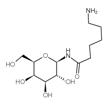 己酰胺6-氨基-N-β-D-吡喃半乳糖基结构式