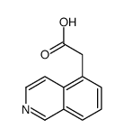 2-(isoquinolin-5-yl)acetic acid Structure