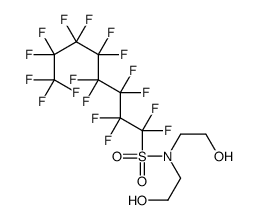 heptadecafluoro-N,N-bis(2-hydroxyethyl)octanesulphonamide结构式