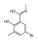 5-bromo-2-hydroxy-N,3-dimethylbenzamide Structure