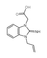 (3-烯丙基-2-亚氨基-2,3-二氢-苯并咪唑-1-基)-乙酸结构式