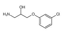1-AMINO-3-(3-CHLOROPHENOXY)PROPAN-2-OL结构式