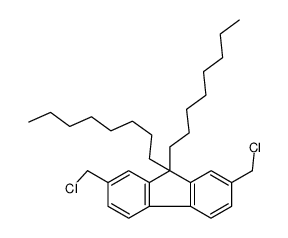 2,7-bis(chloromethyl)-9,9-dioctylfluorene Structure