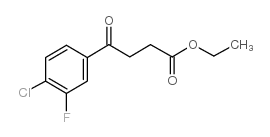 ethyl 4-(4-chloro-3-fluorophenyl)-4-oxobutanoate结构式