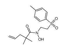 2,2-dimethylpent-4-enoic acid hydroxy[2-(toluene-4-sulfonyl)ethyl]amide Structure