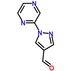 1-(吡嗪-2-基)-1H-吡唑-4-甲醛结构式