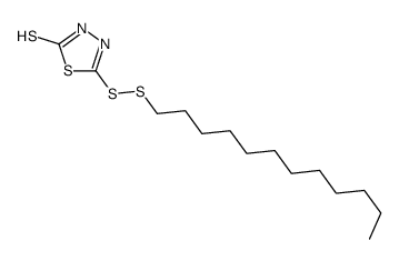 5-(十二烷基二硫代)-1,3,4-噻二唑-2(3H)-硫酮结构式