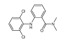 2-((2,6-dichlorophenyl)amino)-N,N-dimethylbenzamide结构式