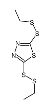 2,5-bis(ethyldisulfanyl)-1,3,4-thiadiazole Structure