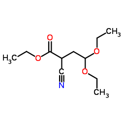 2-氰基-4,4-二乙氧基丁酸乙酯结构式