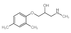 1-(2,4-二甲基苯氧基)-3-甲基氨基-2-丙醇结构式