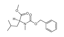 methyl N-benzyloxycarbonyl-N-methyl-L-leucinate结构式