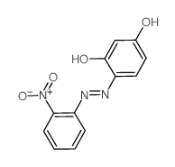 1,3-Benzenediol,4-[2-(2-nitrophenyl)diazenyl]- Structure