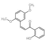 2-Propen-1-one,3-(2,5-dimethoxyphenyl)-1-(2-hydroxyphenyl)-结构式