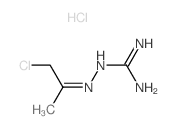 2-(2-氯代-1-甲基亚乙基)肼碳酰亚胺酰胺一氯化氢结构式