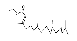 3,7,11,15-tetramethyl-hexadec-2-enoic acid ethyl ester Structure