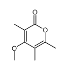 4-methoxy-3,5,6-trimethyl-pyran-2-one结构式