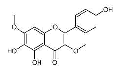 5,6,4'-Trihydroxy-3,7-dimethoxyflavone Structure