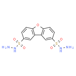 dibenzofuran-2,8-bis(sulphonohydrazide)结构式