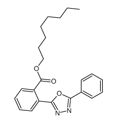 octyl 2-(5-phenyl-1,3,4-oxadiazol-2-yl)benzoate结构式