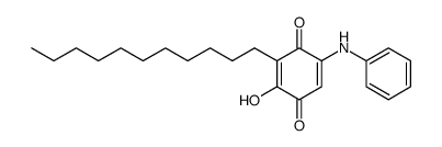 2-phenylamino-5-hydroxy-6-undecyl-1,4-naphthoquinone结构式