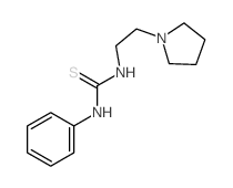 Thiourea,N-phenyl-N'-[2-(1-pyrrolidinyl)ethyl]- Structure