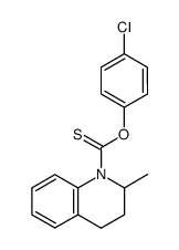 2-Methyl-3,4-dihydro-2H-quinoline-1-carbothioic acid O-(4-chloro-phenyl) ester Structure