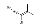 (1-bromo-2-methylprop-1-en-1-yl)mercury(II) bromide Structure