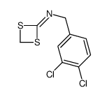 N-[(3,4-dichlorophenyl)methyl]-1,3-dithietan-2-imine结构式