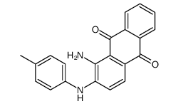 1-amino-2-(4-methylanilino)anthracene-9,10-dione结构式