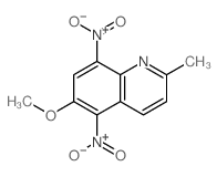 6-methoxy-2-methyl-5,8-dinitro-quinoline结构式