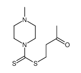 3-oxobutyl 4-methylpiperazine-1-carbodithioate结构式