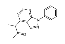 3-(1-phenylpyrazolo[3,4-d]pyrimidin-4-yl)butan-2-one结构式