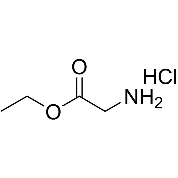 Glycine ethyl ester hydrochloride Structure