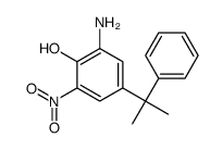 2-amino-6-nitro-4-(2-phenylpropan-2-yl)phenol结构式
