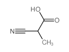 Propanoic acid,2-cyano- Structure