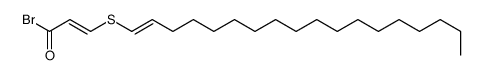 3-octadec-1-enylsulfanylprop-2-enoyl bromide结构式