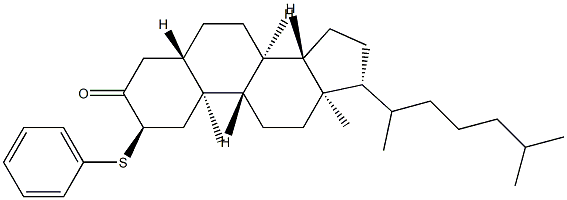2-(Phenylthio)-5α-cholestan-3-one Structure