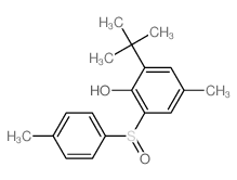 Phenol,2-(1,1-dimethylethyl)-4-methyl-6-[(4-methylphenyl)sulfinyl]- Structure