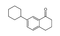 7-cyclohexyl-3,4-dihydro-1(2H)-naphthalenone结构式