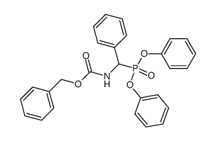 O,O-diphenyl {[(benzyloxy)carbonyl]amino}(phenyl)methylphosphonate Structure