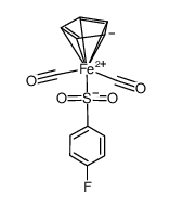 (η5-cyclopentadienyl)Fe(CO)2S(O)2(C6H4F-p)结构式