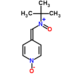 N-叔丁基-α-(4-吡啶基-1-氧)硝酮结构式