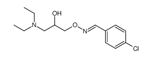 4-Chloro-benzaldehyde O-(3-diethylamino-2-hydroxy-propyl)-oxime结构式