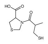 3-(2-methyl-3-sulfanylpropanoyl)-1,3-thiazolidine-4-carboxylic acid Structure