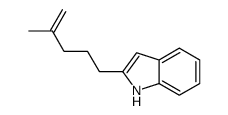 2-(4-methylpent-4-enyl)-1H-indole结构式