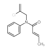 (E)-N-(2-chloroprop-2-enyl)-N-phenyl-but-2-enamide结构式